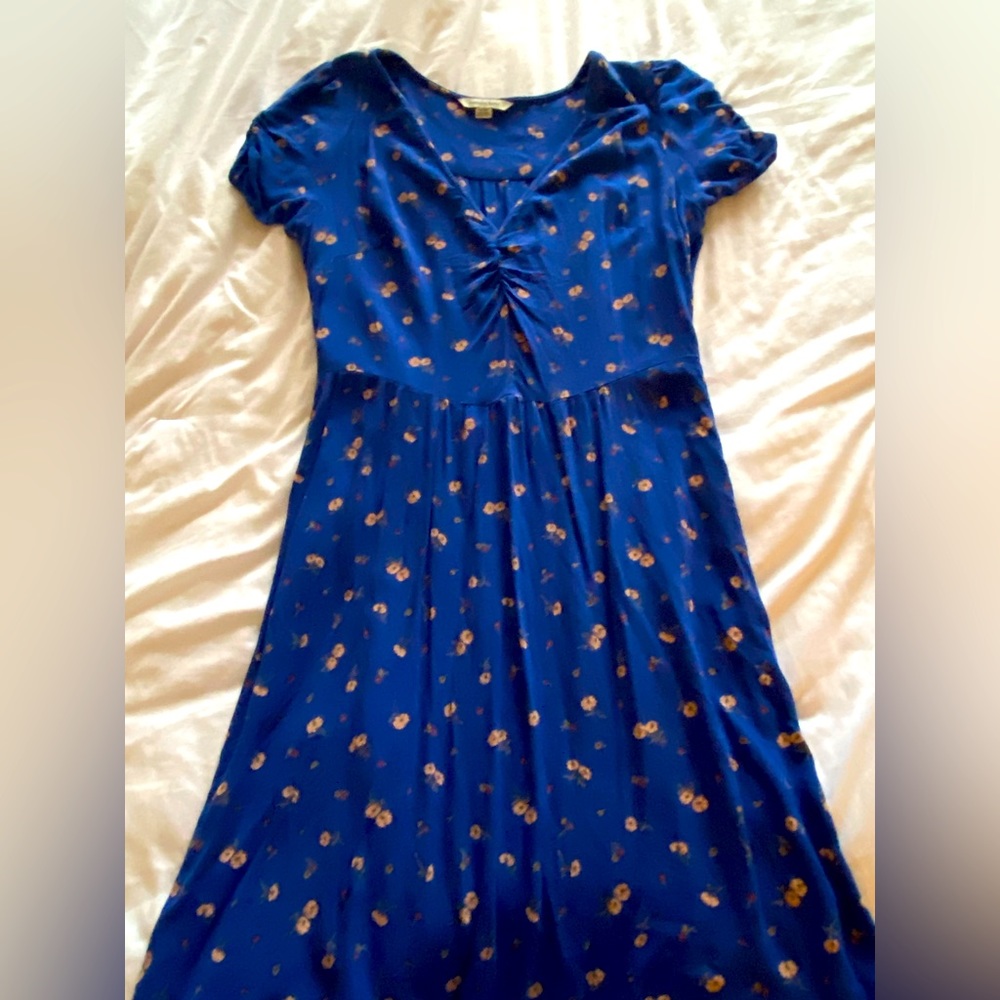 Blue floral dress